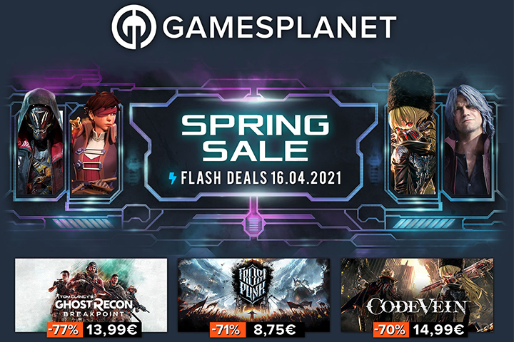 Spring Sales - promos et jeux moins chers sur Gamesplanet