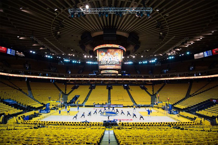 Les finales NA dans le stade des Golden Guardians