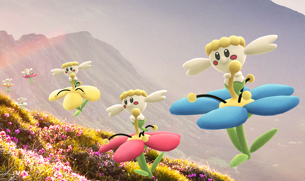 Flabébé sur Pokémon Go, comment obtenir toutes les couleurs de fleurs ?