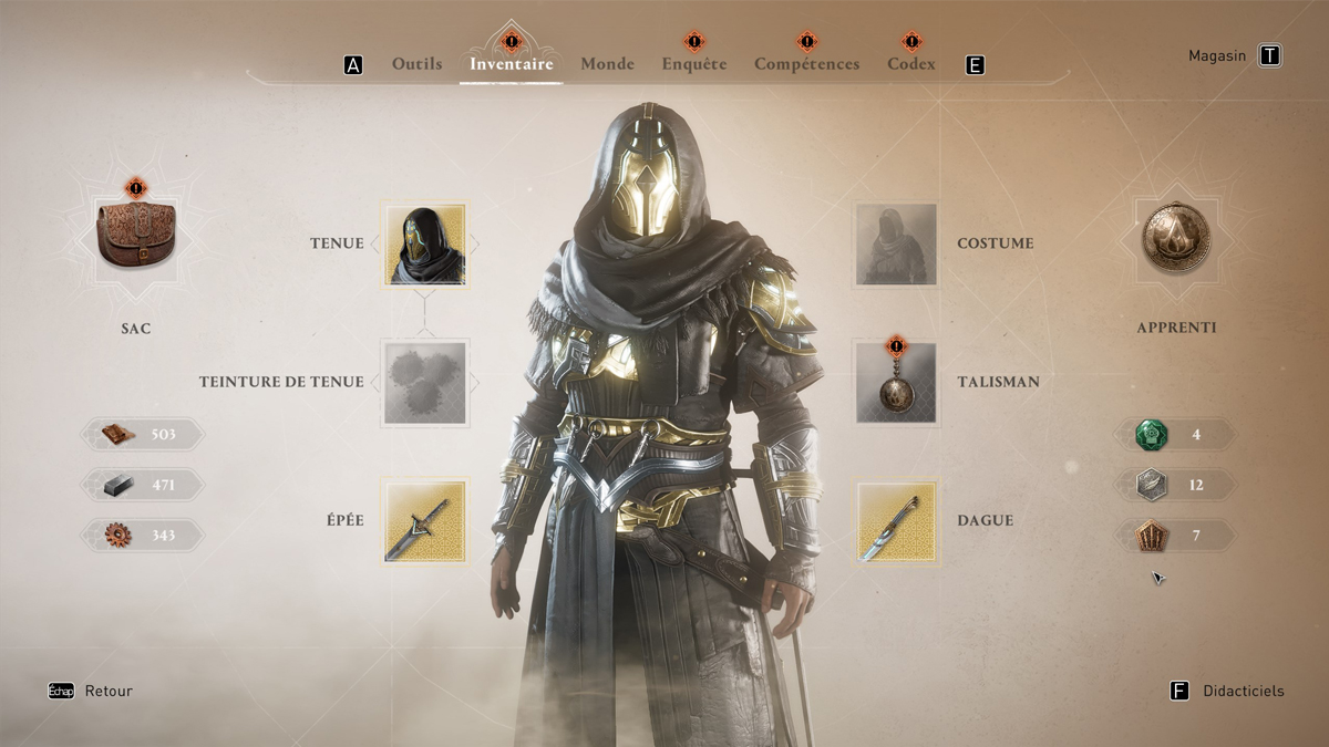 Armure et armes légendaires Assassin's Creed Mirage, comment avoir un équipement max dès le début du jeu ?