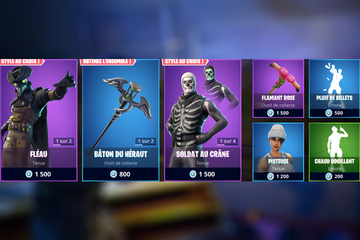 Boutique Fortnite 12 octobre