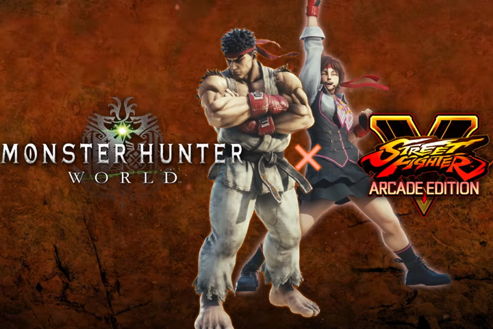 Ryu et Sakura de SFV dans MHW