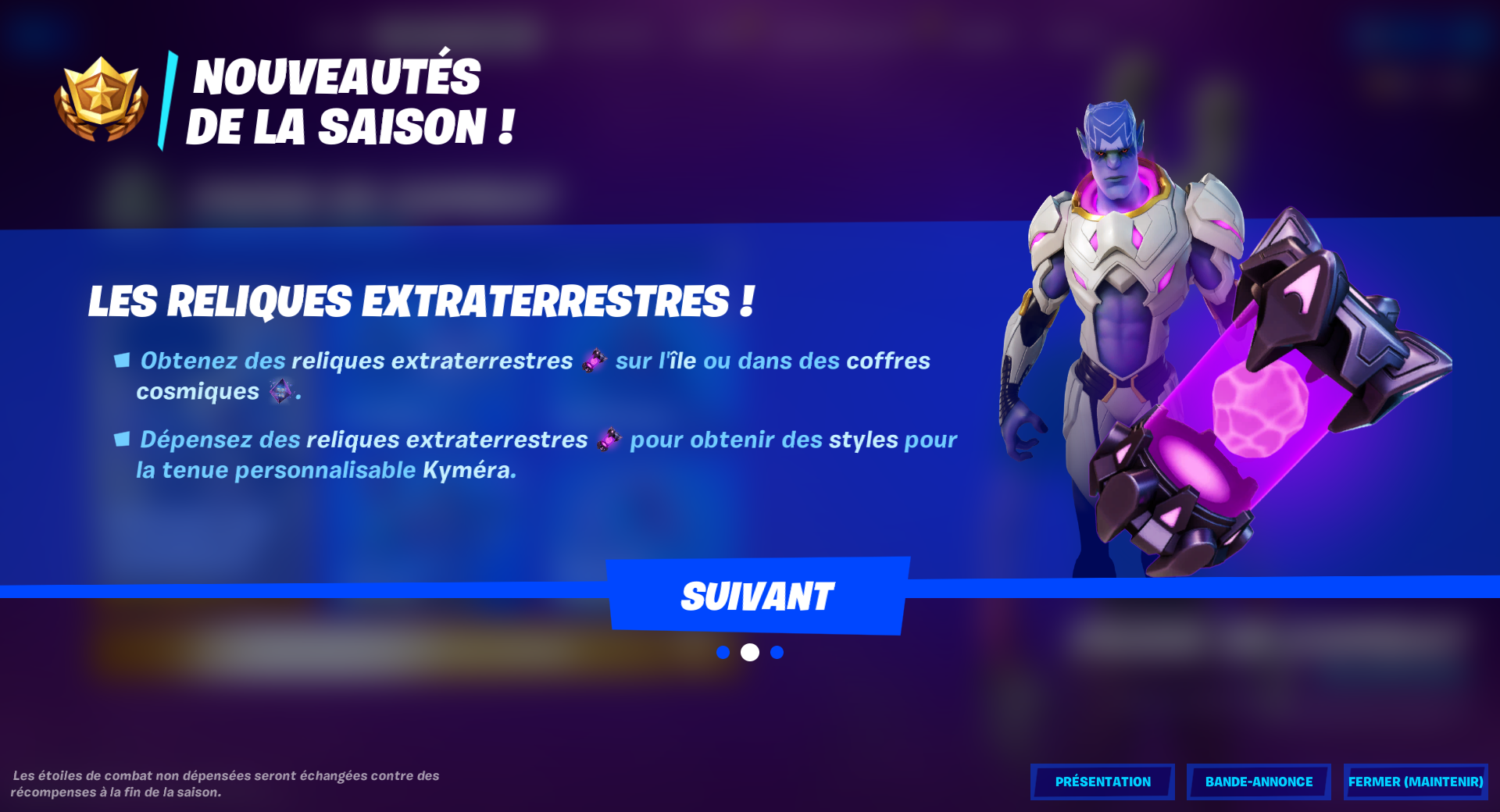 Relique extraterrestre Fortnite semaine 5, emplacements en saison 7