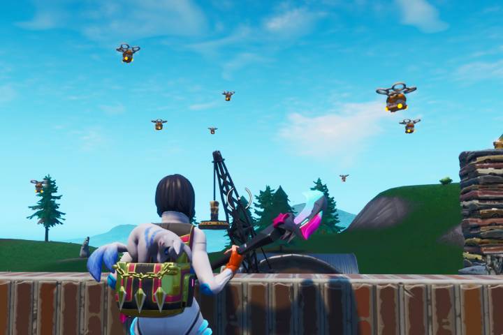 Fortnite : Détruire un transporteur de butin dans les 60 secondes après avoir sauté du bus de combat, défi Prestige À Toute Allure, saison 10
