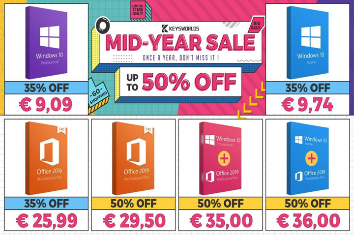 La folie de l’été frappe KeysWorlds : des affaires sur les meilleurs produits Microsoft à partir de 9,09€ !