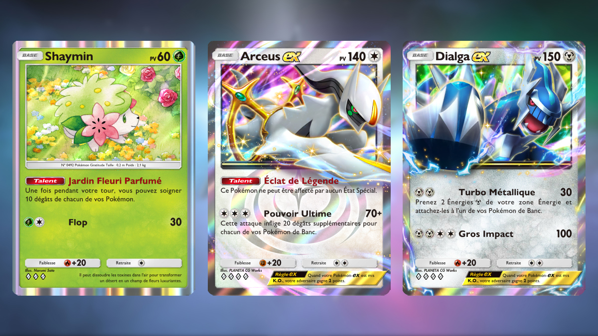 Deck Arceus EX avec Dialga EX sur Pokémon JCC Pocket