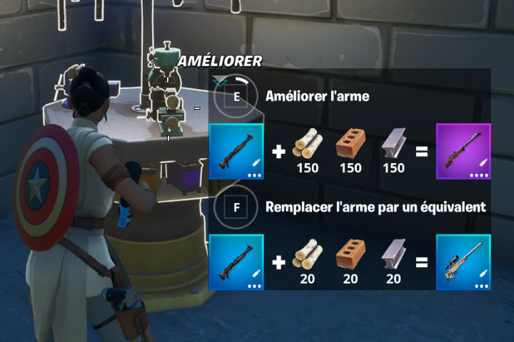 Fortnite : Améliorer une arme à Salty Springs, défi semaine 5