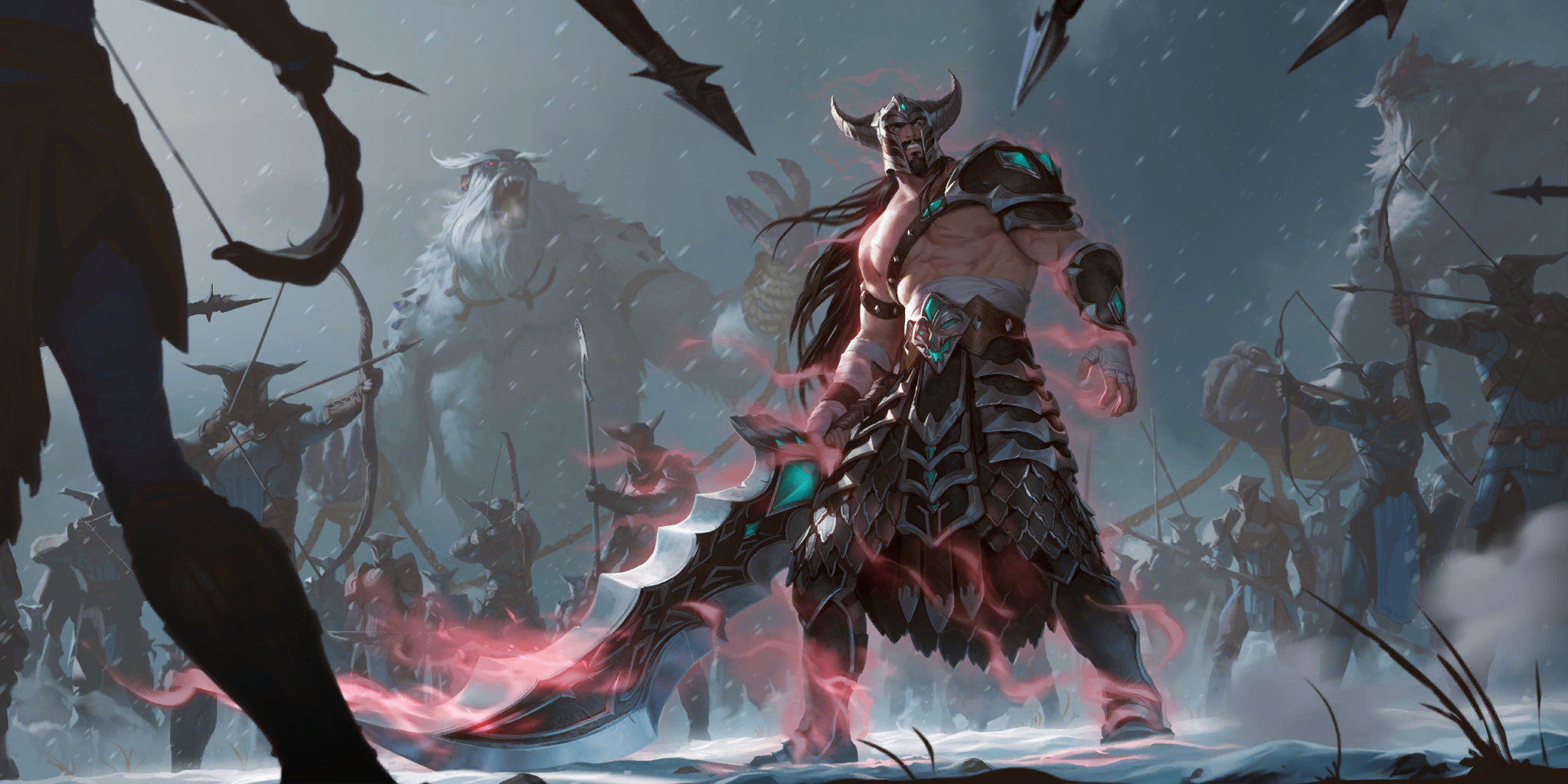 Tryndamere sur Legends of Runeterra, infos sur le champion de LoR - Carte de Freljord