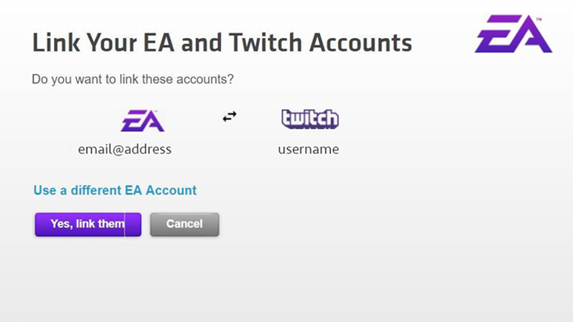 Comment lier son compte EA et Twitch ?