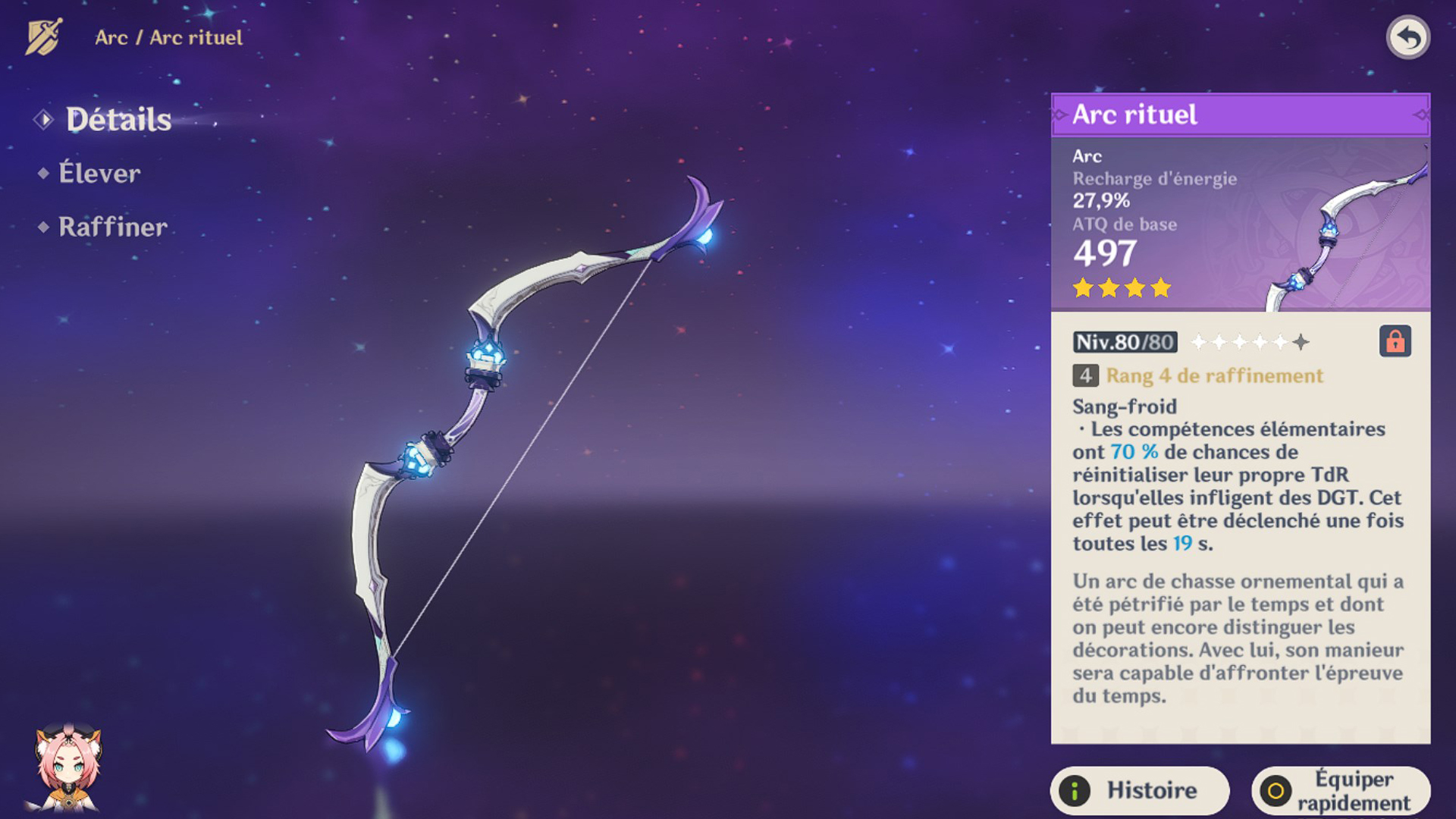 Comment obtenir l'Arc rituel ?