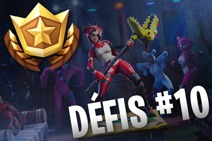 Défis semaine 10 Fortnite, passe de combat saison 4