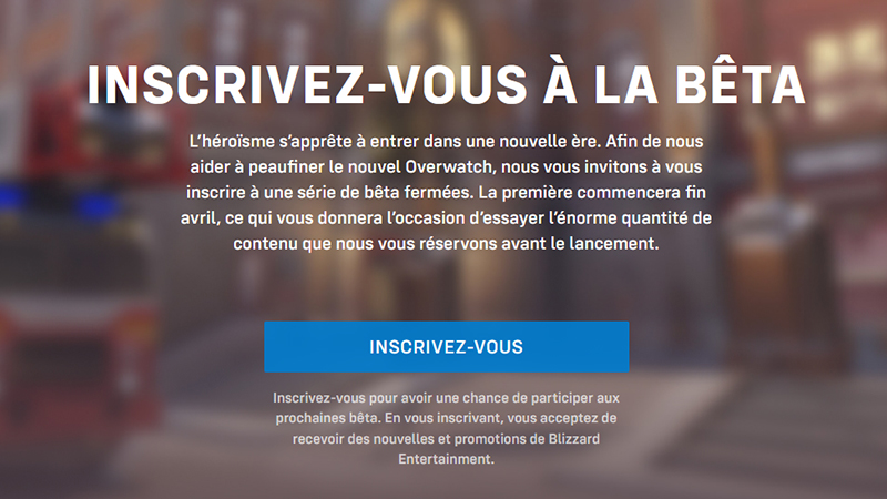 Inscription beta Overwatch 2, comment s'inscrire ?