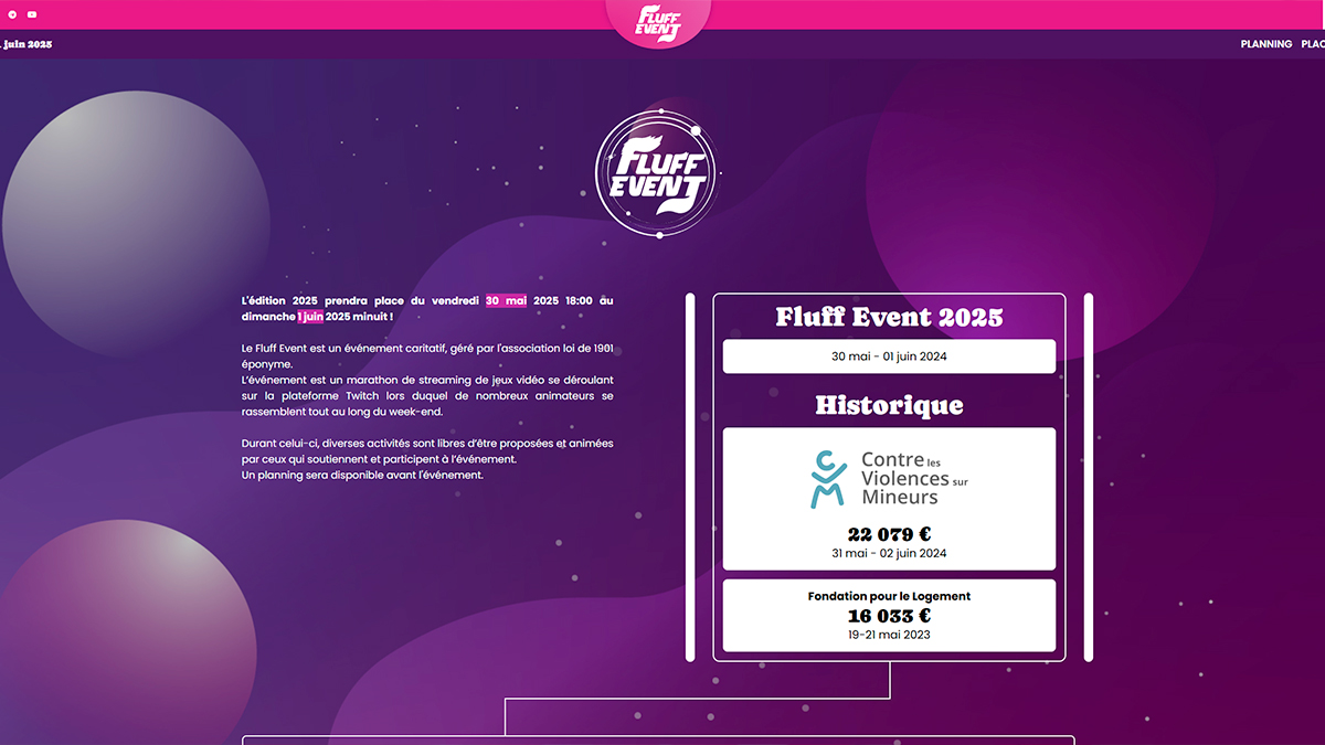 Du 30 mai au 1er juin, le Fluff Event revient faire vibrer Twitch pour aider les autres
