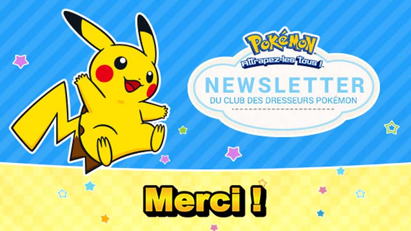 Newsletter Club des dresseurs Pokémon, comment s'y inscrire ?
