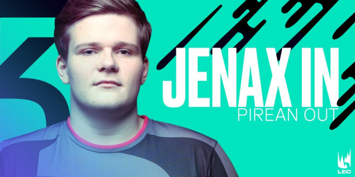 Pirean remplacé par Jenax