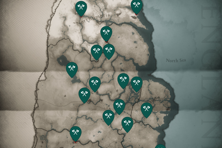 Une carte interactive du jeu