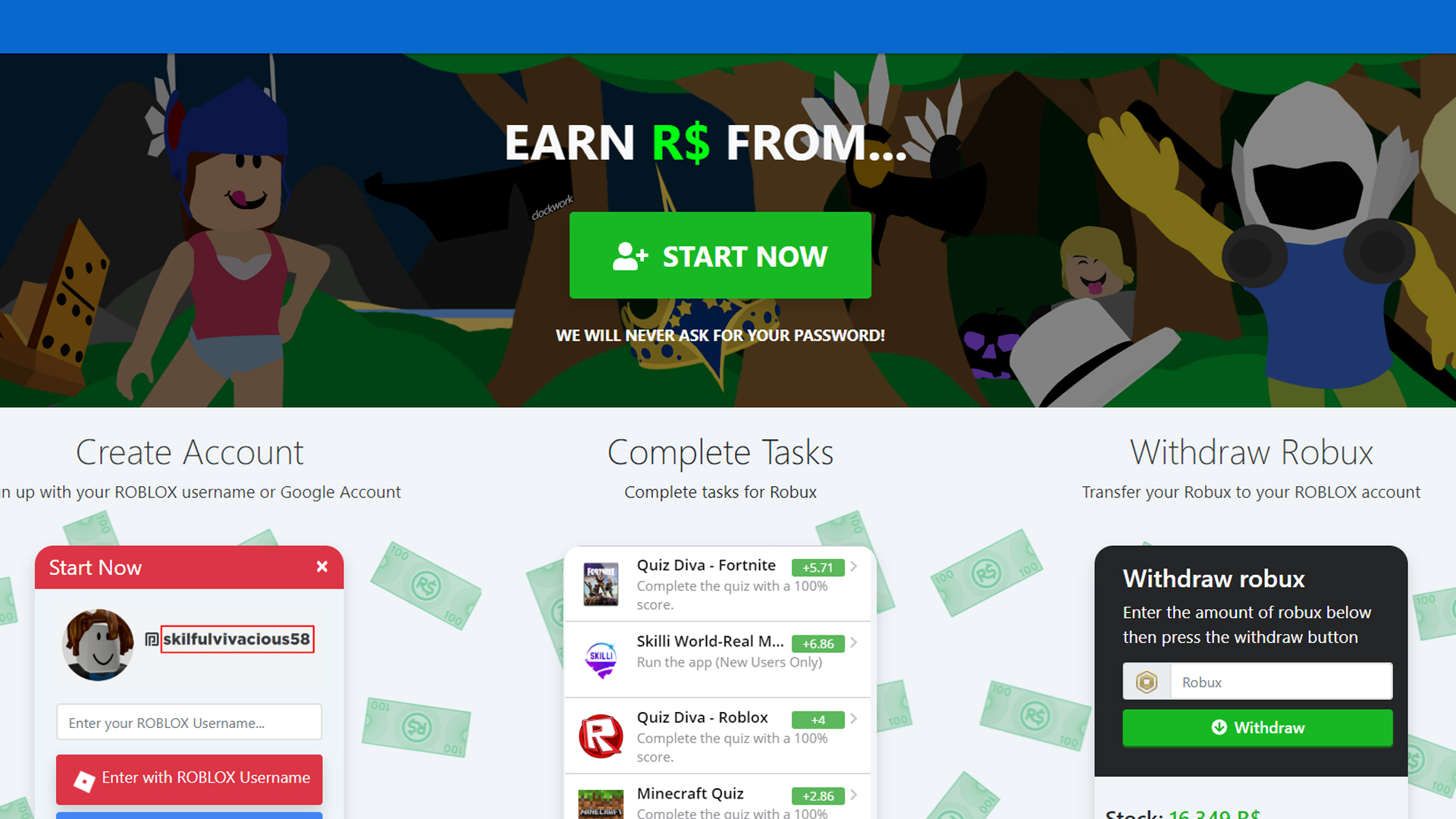 Bloxawards com Roblox, infos sur un site à éviter