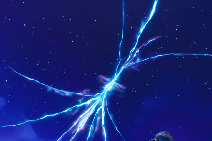 Fortnite : Fissures et portails spatiotemporels suite au décollage de la fusée