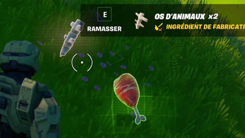 Ramasser des os d'animaux en saison 7 de Fortnite, est-ce possible ?