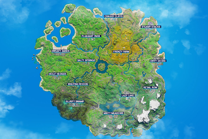 Fortnite 2 : La nouvelle map est-elle plus grande que l'ancienne ? Comparaison de la carte Saison 10 et Chapitre 2
