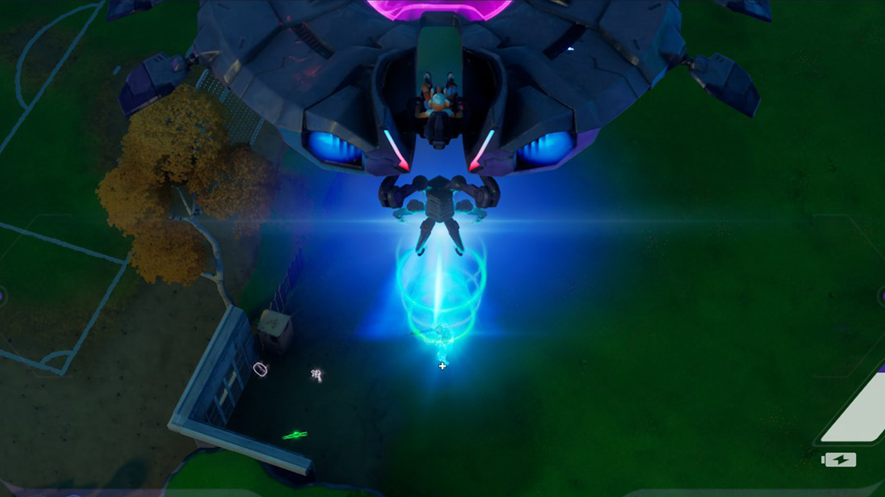 Défi : Enlever un adversaire avec le rayon tracteur d'une soucoupe