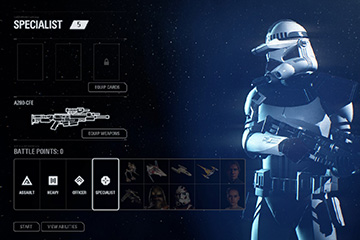 Cartes des Étoiles de la classe Spécialiste