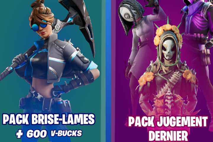 Deux packs dans la boutique