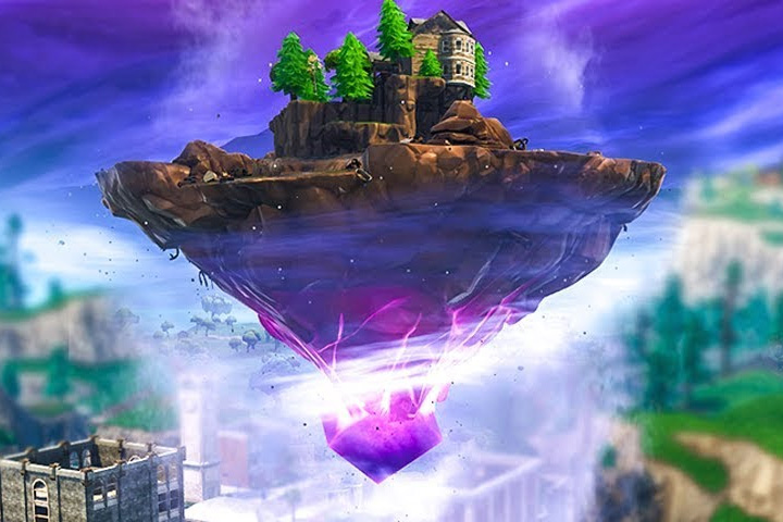 Fortnite : Toucher un grand cube luisant, entrer dans la faille au-dessus de Loot Lake et chercher une capsule d’atterrissage à l'intérieur d'un météor, défi Empreinte Météoritique