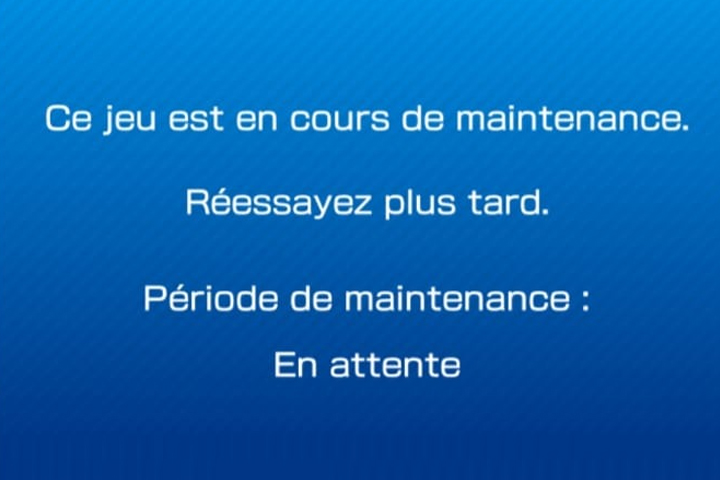Le mode multijoueur est en maintenance !