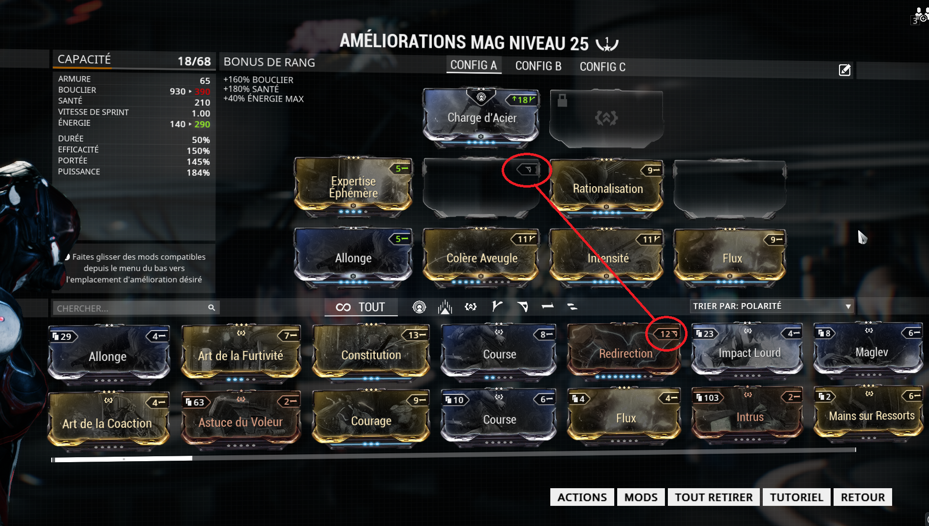 Les mods dans Warframe