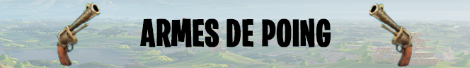Les différentes armes de Fortnite