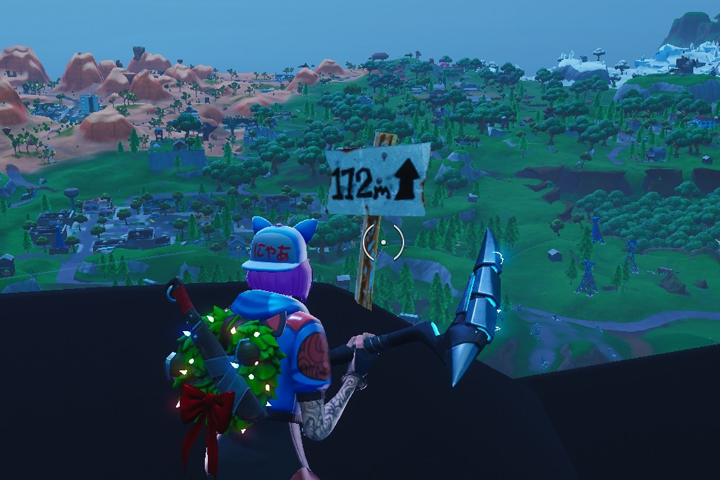 Fortnite : Visiter les 5 endroits les plus élevés de l'île, défi semaine 6 saison 8