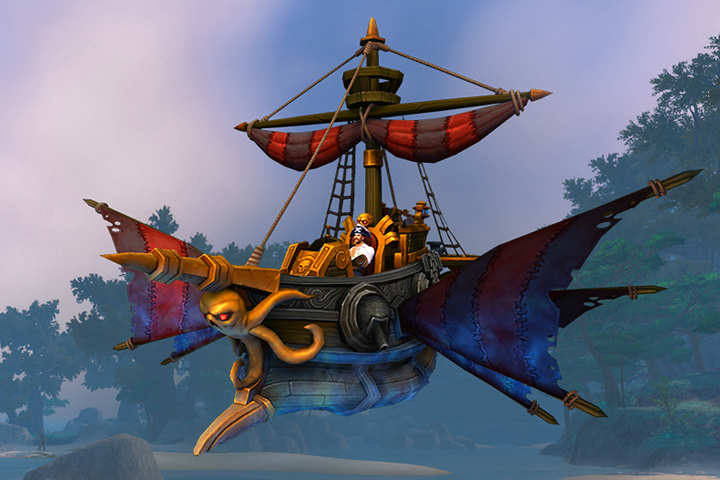 WoW : Noirsillage, monture exclusive à l'abonnement de 6 mois, arrive dans la boutique du jeu