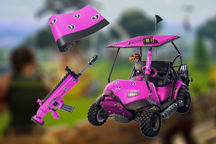 Fortnite : Petits coeurs, obtenir le revêtement de la Saint-Valentin avec les codes créateurs - Patch 7.40