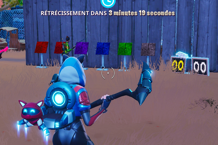 Fortnite : Puce 28 Décryptage, Résoudre l'énigme des formes à associer à l'extérieur d'une casse dans le désert, Défi