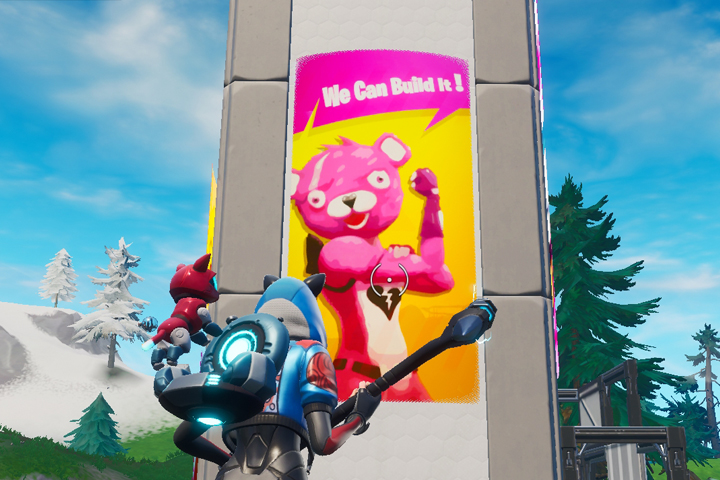 Fortnite : Visiter différents messages d'intérêts publicitaires à Neo Tilted, Pressure Plant et Mega Mall, défi semaine 10 saison 9