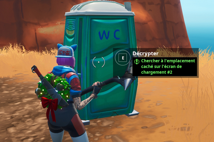 Fortnite : Chercher à l'emplacement caché sur l'écran de chargement 2, puce 13 défis Décryptage