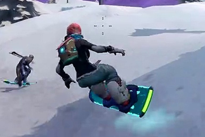 Fortnite : Réaliser une figure avec une Aéroplanche, défi semaine 3 saison 9 - Étape 1