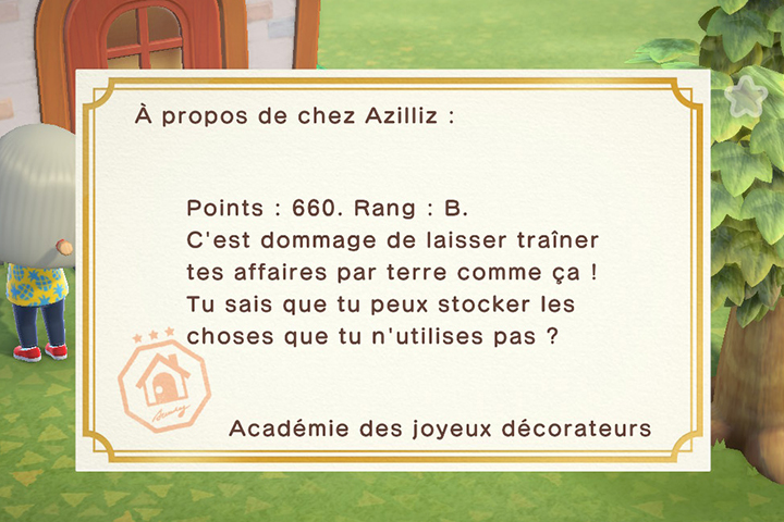 Animal Crossing New Horizons : Académie des Joyeux Décorateurs ou AJD, récompenses et infos