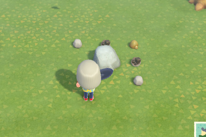 Animal Crossing New Horizons : Matériaux, comment récolter des pépites de fer et d'or, des pierres, du bois