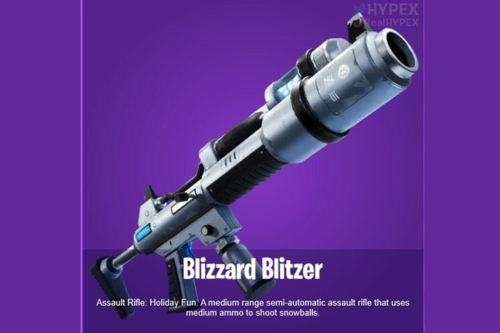 Fortnite Noël : Nouvelle arme de neige, Blizzard Blitzer