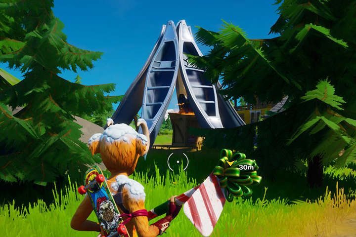 Fortnite : Danser aux locations arc-en-ciel, au bus de plage et au lac des canoës, défis Octuple vs Scratch