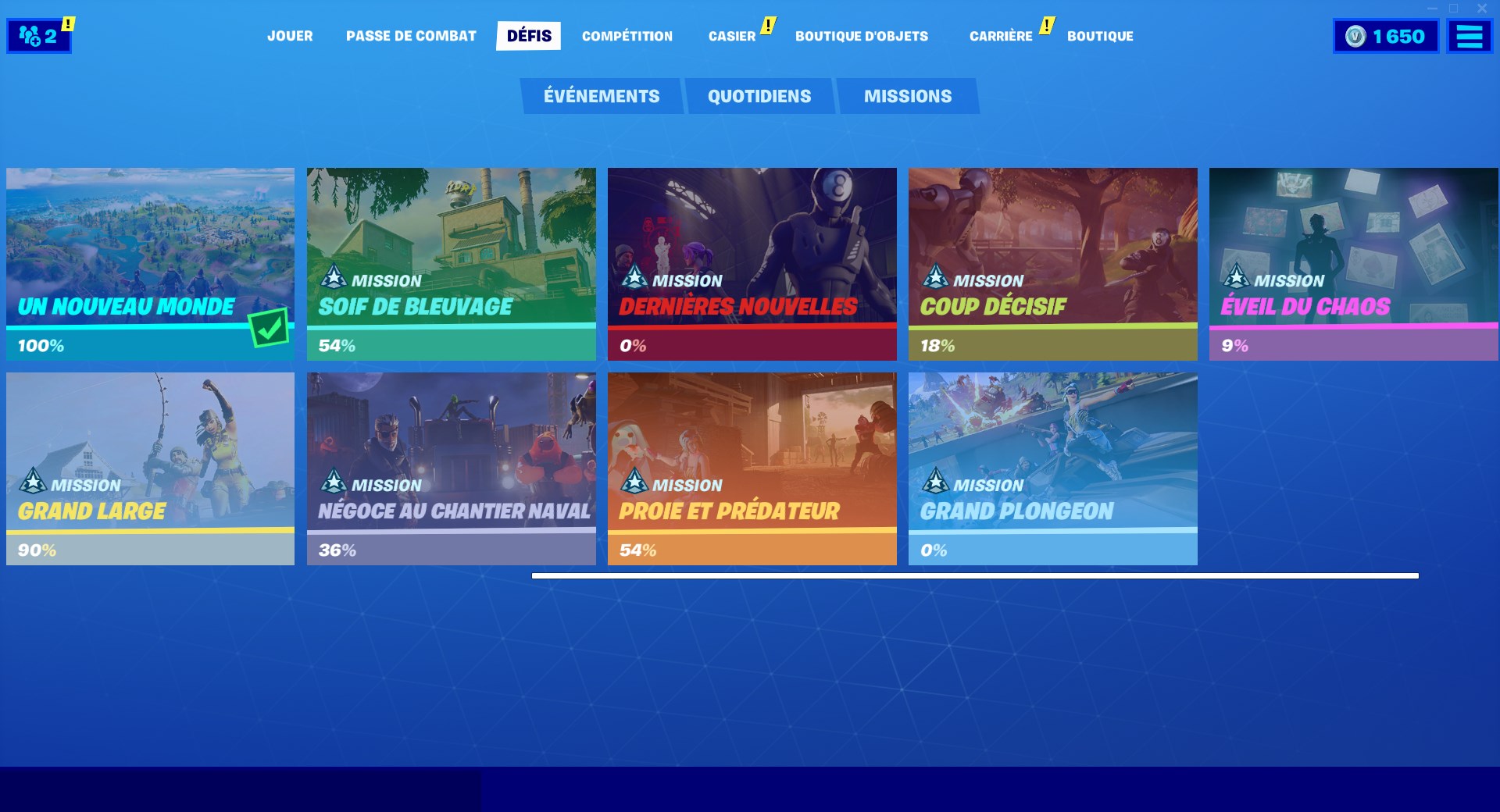 Fortnite : Fin des défis, vont-ils revenir ?