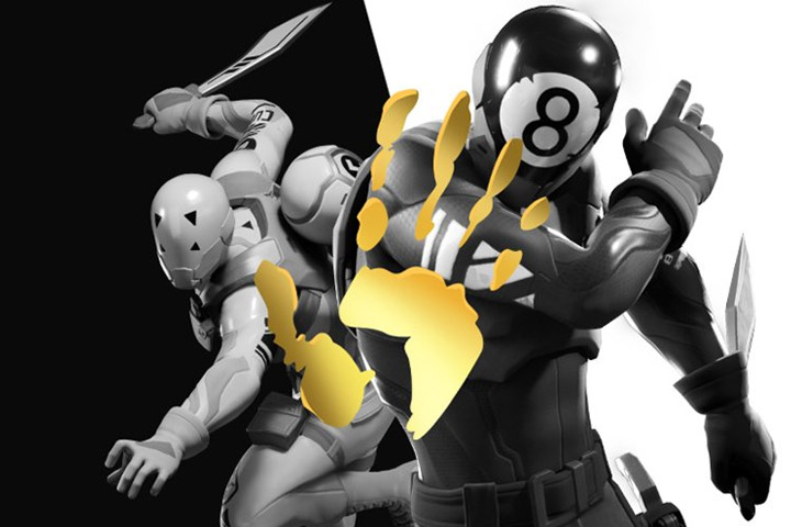 Fortnite Saison 2 : Les réseaux sociaux d'Epic Games en or et noir