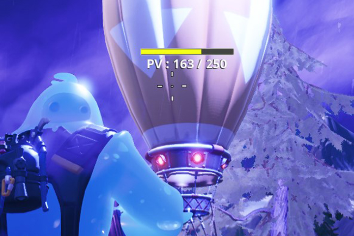 Fortnite : Ravitaillement en l'air et atterrissage, fouiller et infliger des dégâts