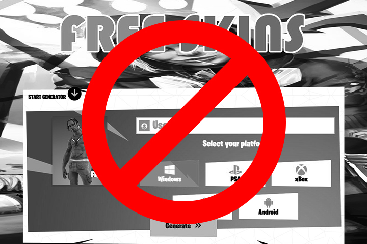 Bestfreeskin.com Fortnite, infos sur un site à éviter