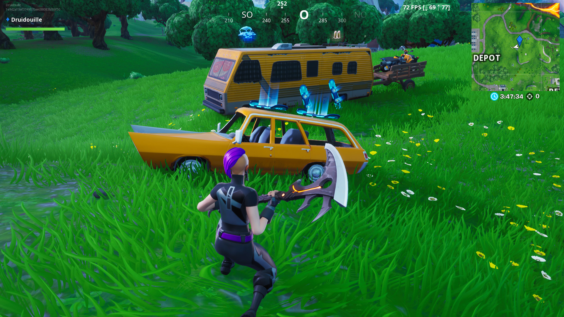 Fortnite : Parcourir 100 mètres en dansant