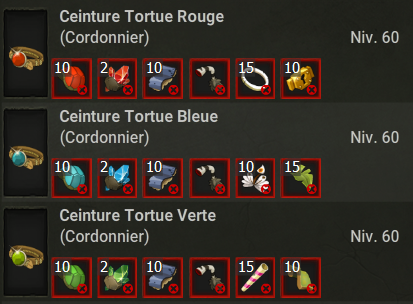 Modification des recettes à bas niveau