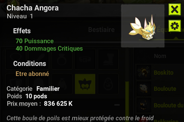 DOFUS Beta : Refonte des familiers sur la mise à jour 2.48