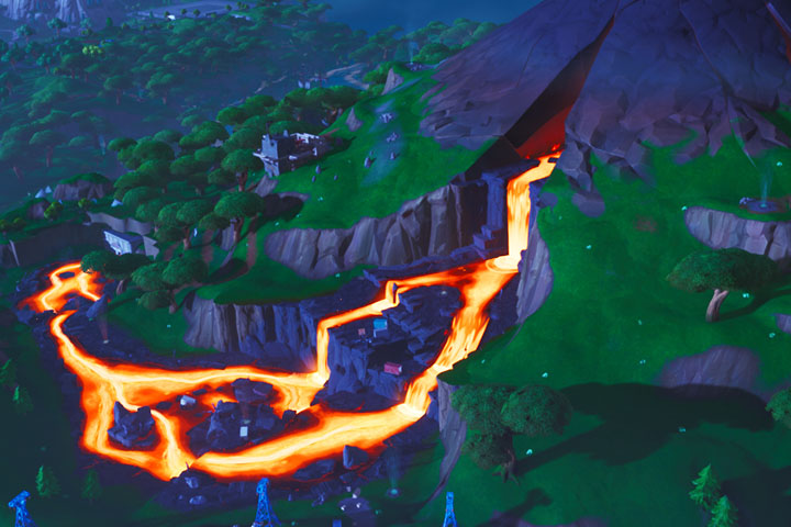 Fortnite : Volcan, Sunny Steps et Lazy Lagoon, nouvelles villes de la carte en saison 8